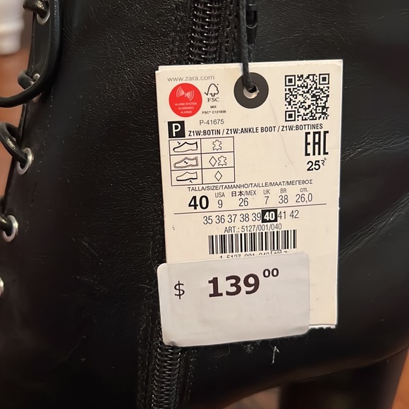 genuine leather lace up ankle boots 🖤 - Picture 3 of 4